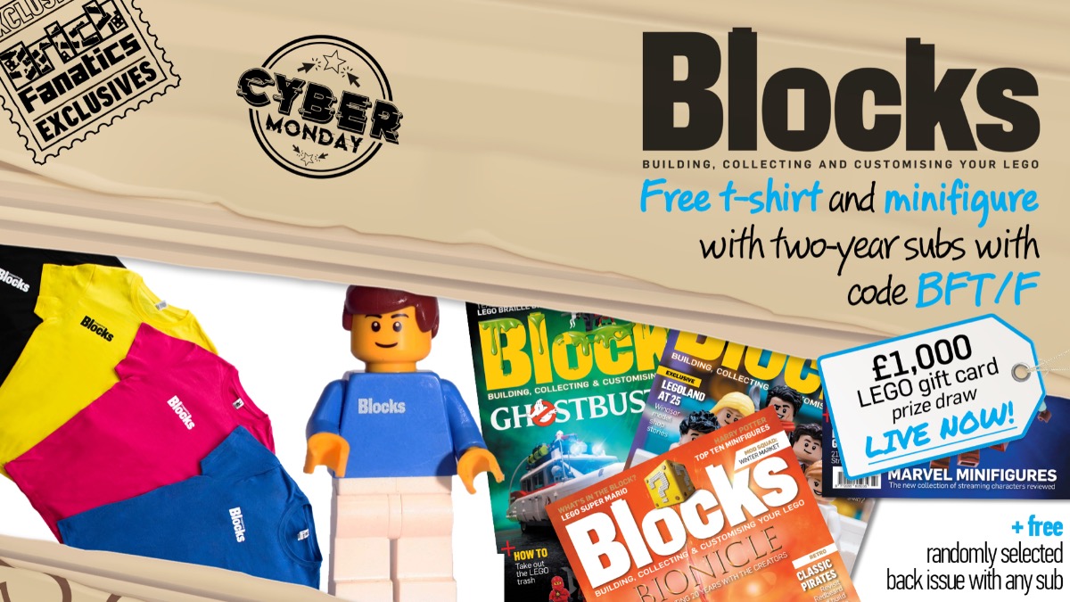 Remember to claim your free gifts with Blocks magazine this Cyber Monday