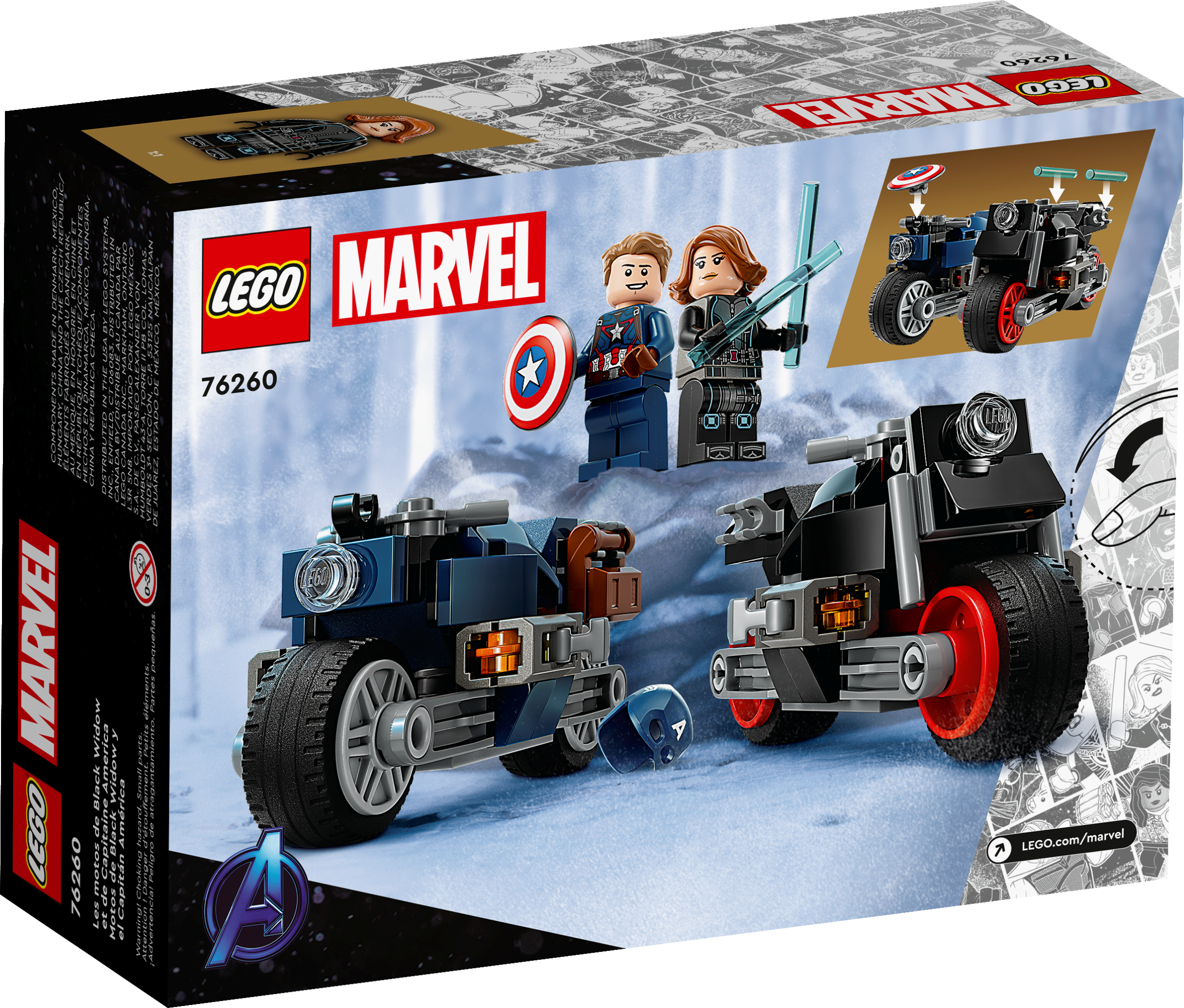 76260 captain america and black widow motorcycles 3