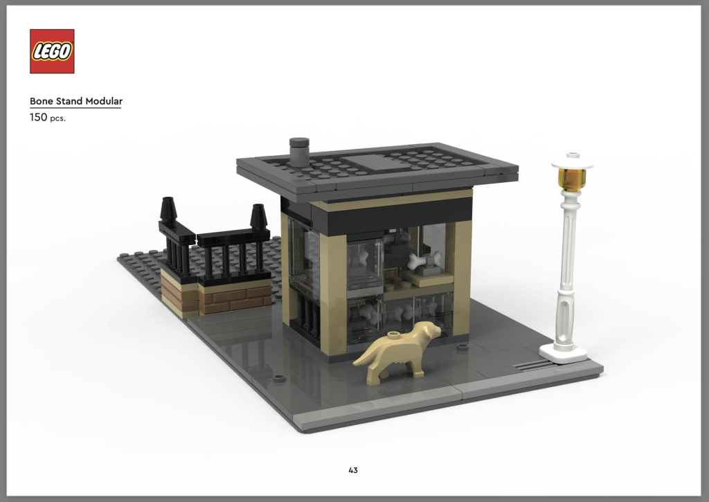 LEGO modular buildings Bone Stand Modular instructions 1024x725
