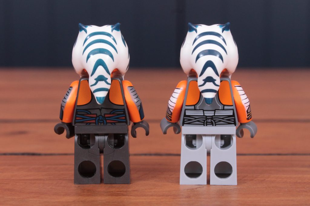 LEGO Star Wars 75385 Ahsoka Tanos Duel on Peridea minifigure comparison 3 1024x683