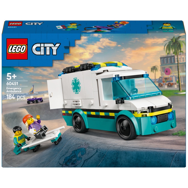LEGO City 60451 Emergency Ambulance box front