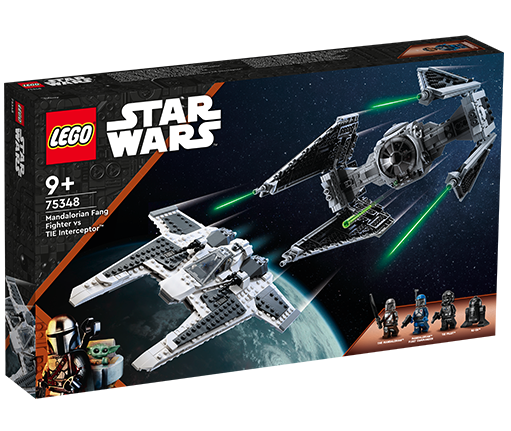 LEGO Star Wars 75348 Mandalorian Fang Fighter VS TIE Interceptor Box 1