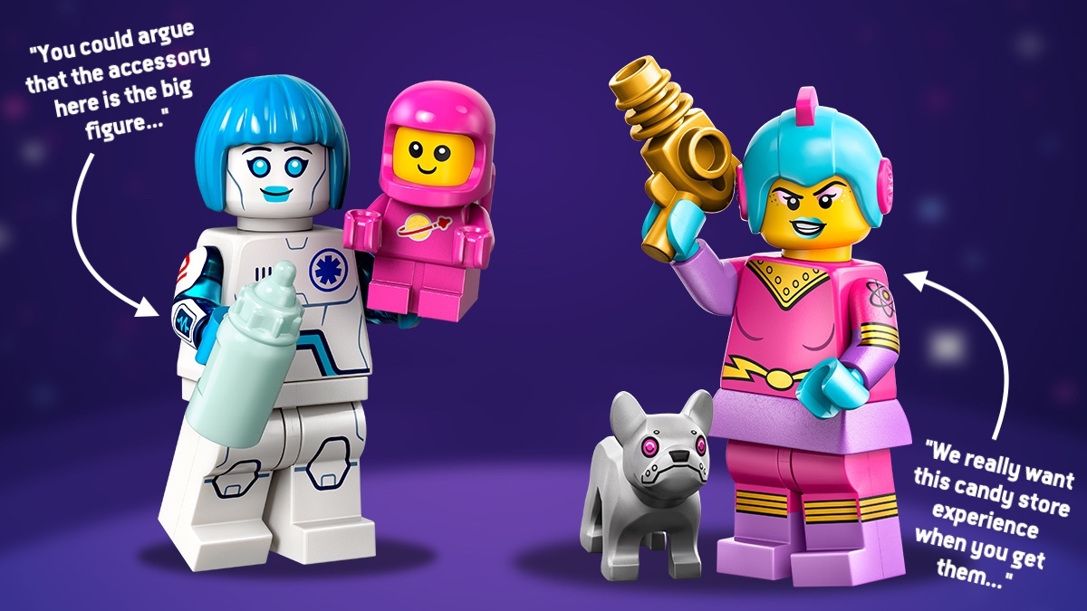LEGO Minifigures Series 26 walkthrough: Nurse Android and Retro Space Heroine