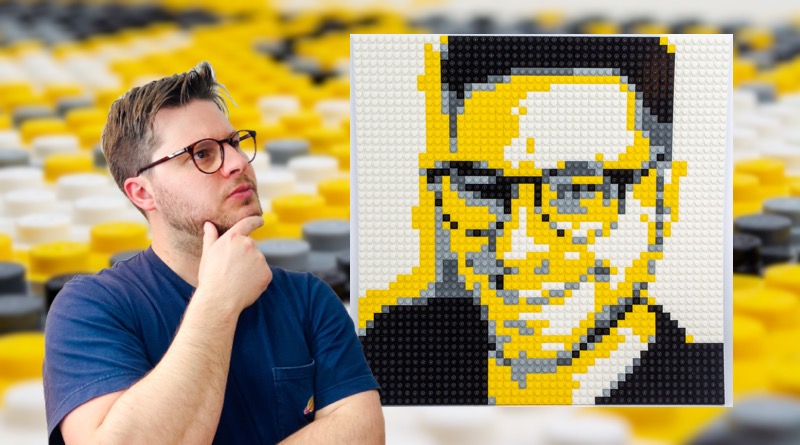 How to create a personalised portrait with the online LEGO Mosaic Maker