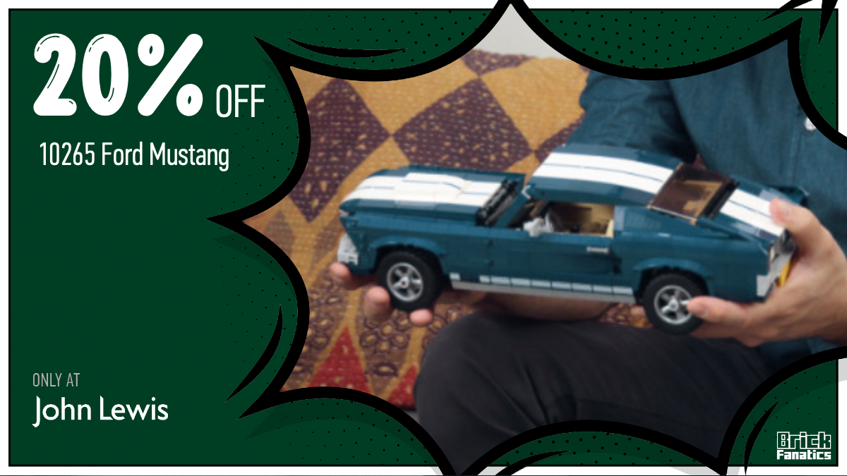 Snag 20% off LEGO Creator Expert 10265 Ford Mustang before it retires