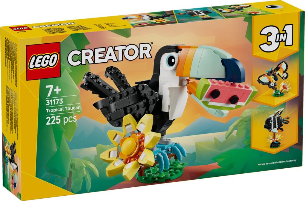 LEGO Creator 3 in 1 31173 Tropical Toucan box front 1024x677