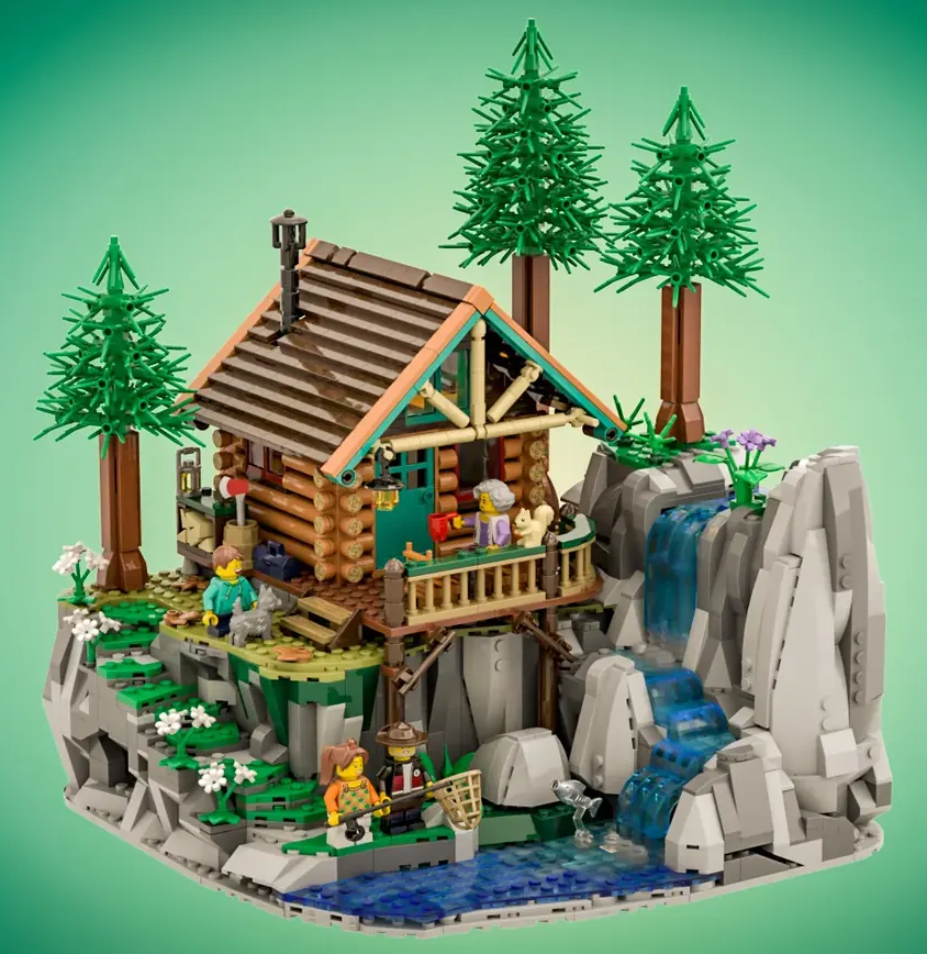 LEGO Ideas river lodge 1