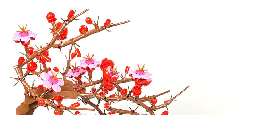 Brick Pic of the Day: Bonsai of Plum Blossom
