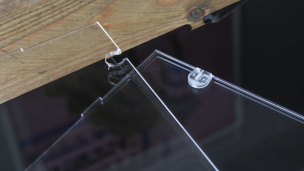 fixtures in place