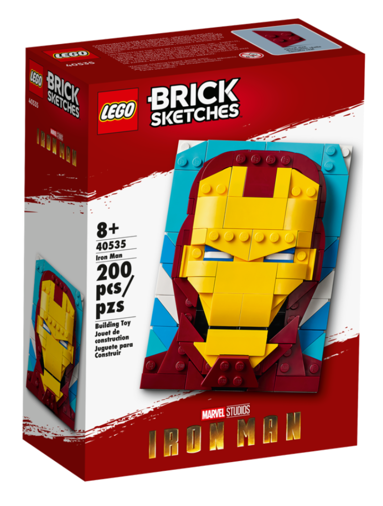 LEGO Marvel Brick Sketches 40535 Iron Man box