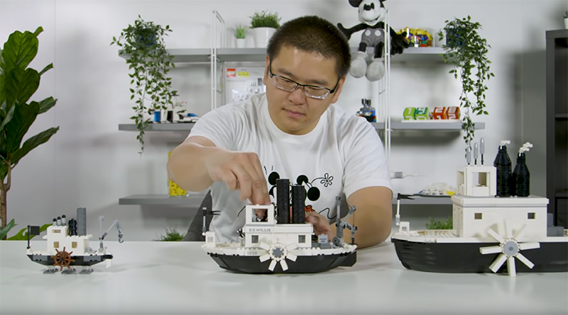 LEGO Ideas Disney Mickey Mouse 21317 Steamboat Willie behind-the-scenes video