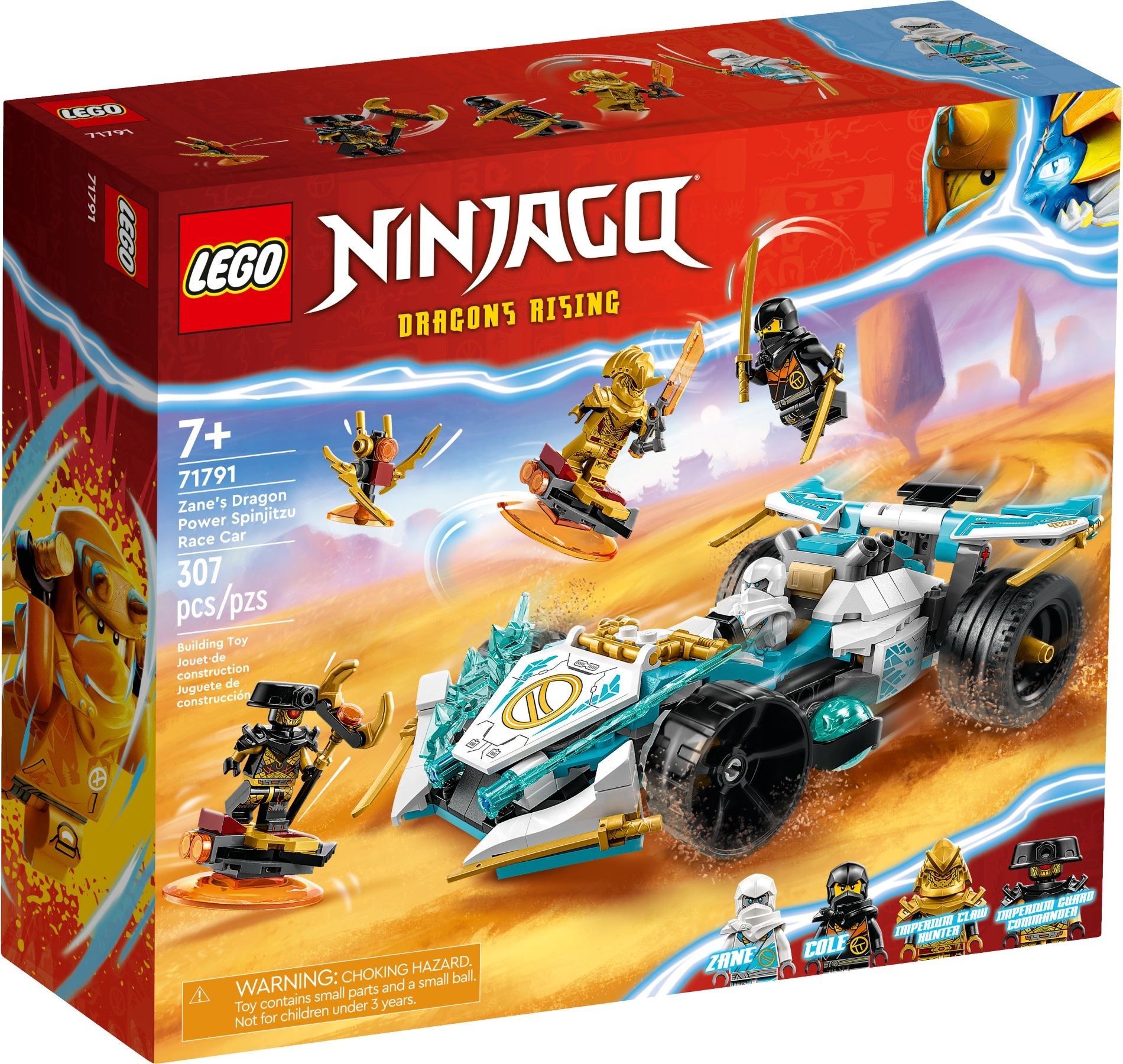 LEGO NINJAGO 71791 Zanes Dragon Power Spinjitzu Race Car