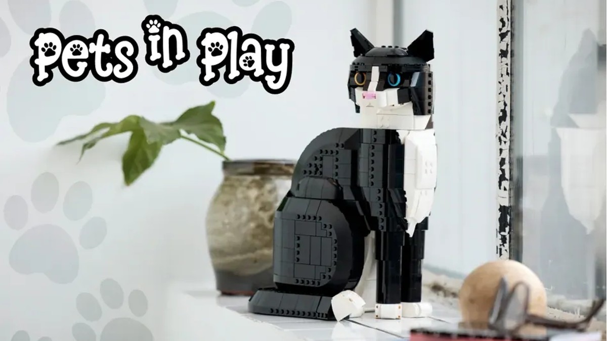 Pick your favourite in LEGO Ideas 21349 Tuxedo Cat challenge