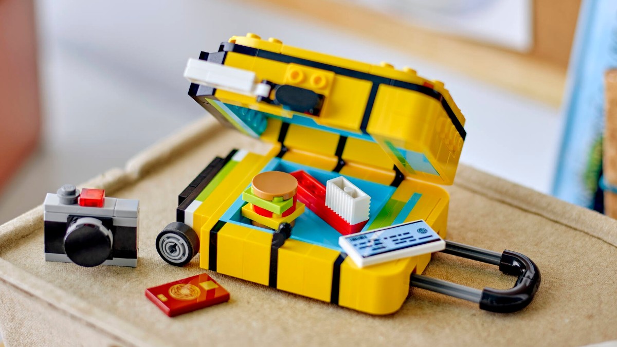 LEGO 40817 Yellow Travel Suitcase revealed for April 2025
