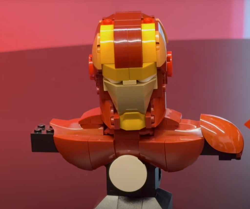 DuckBricks LEGO Marvel Iron Man bust concept builds 5 1024x855