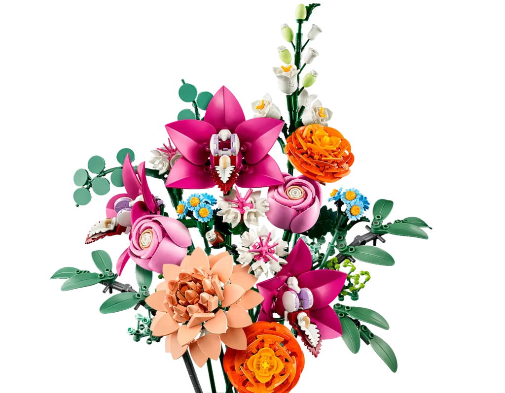 LEGO Botanicals 10342 Pretty Pink Flower Bouquet 3 1024x798