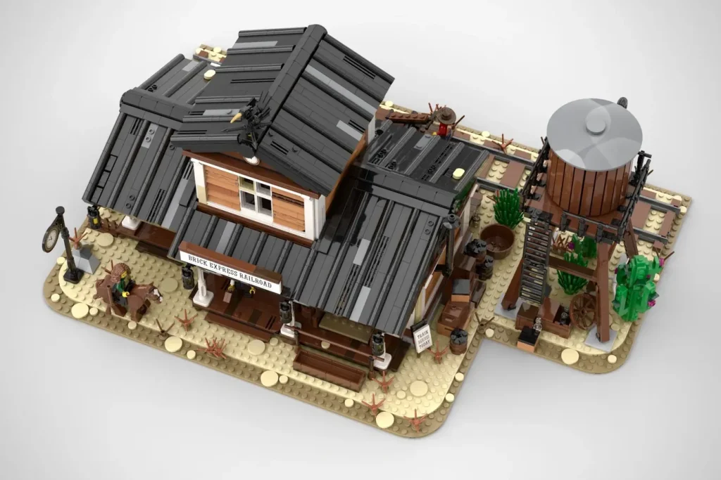 LEGO Ideas wild west train station llucky 4 1024x683