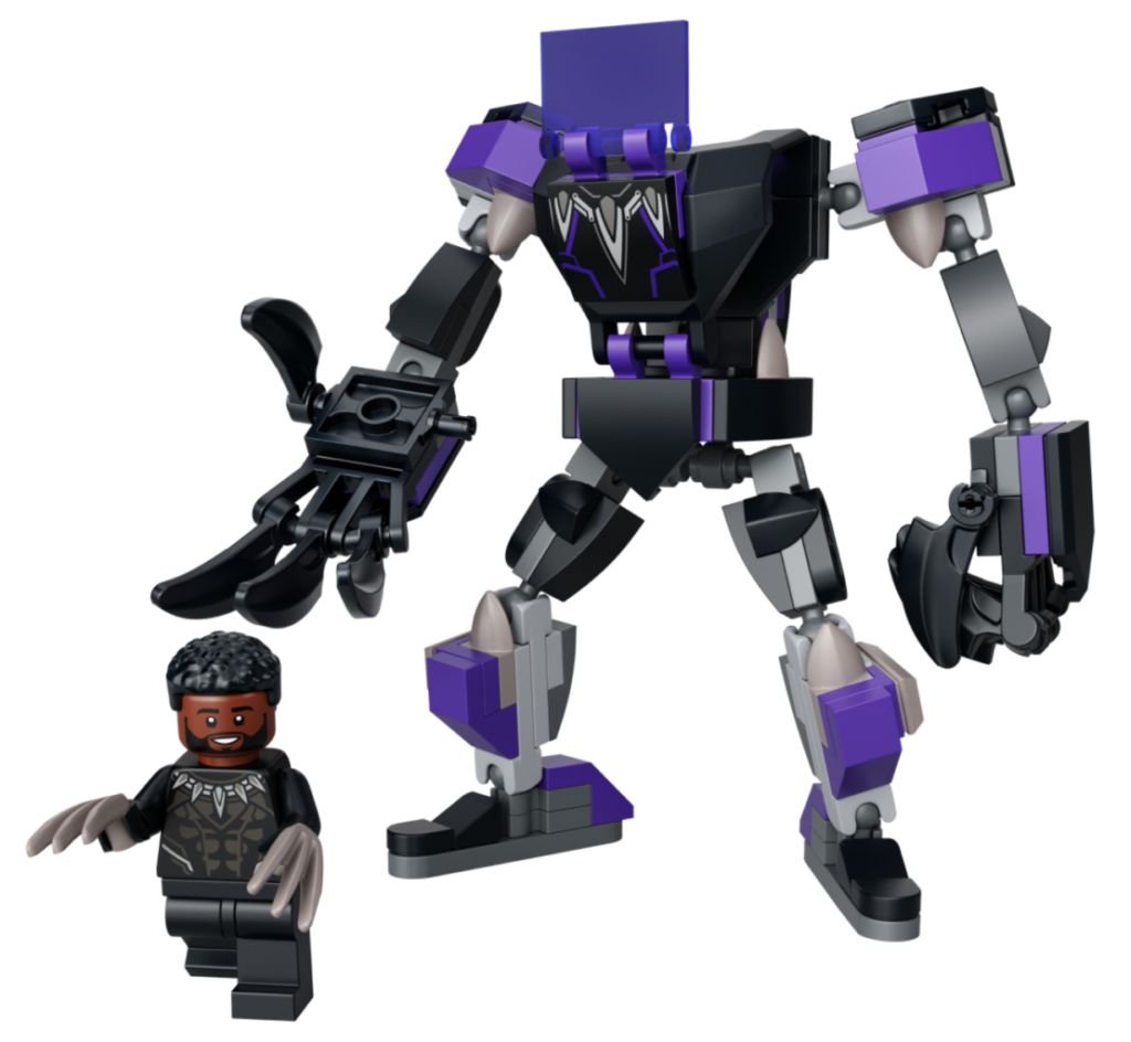 LEGO 76204 Black Panther Mech Armor contents 1024x944