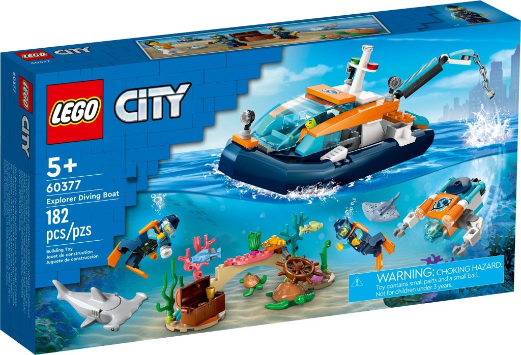 LEGO City 60377 Explorer Diving Boat 1 1024x699