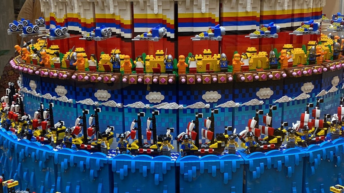 90th-anniversary cake model becomes centrepiece of LEGO Play Day