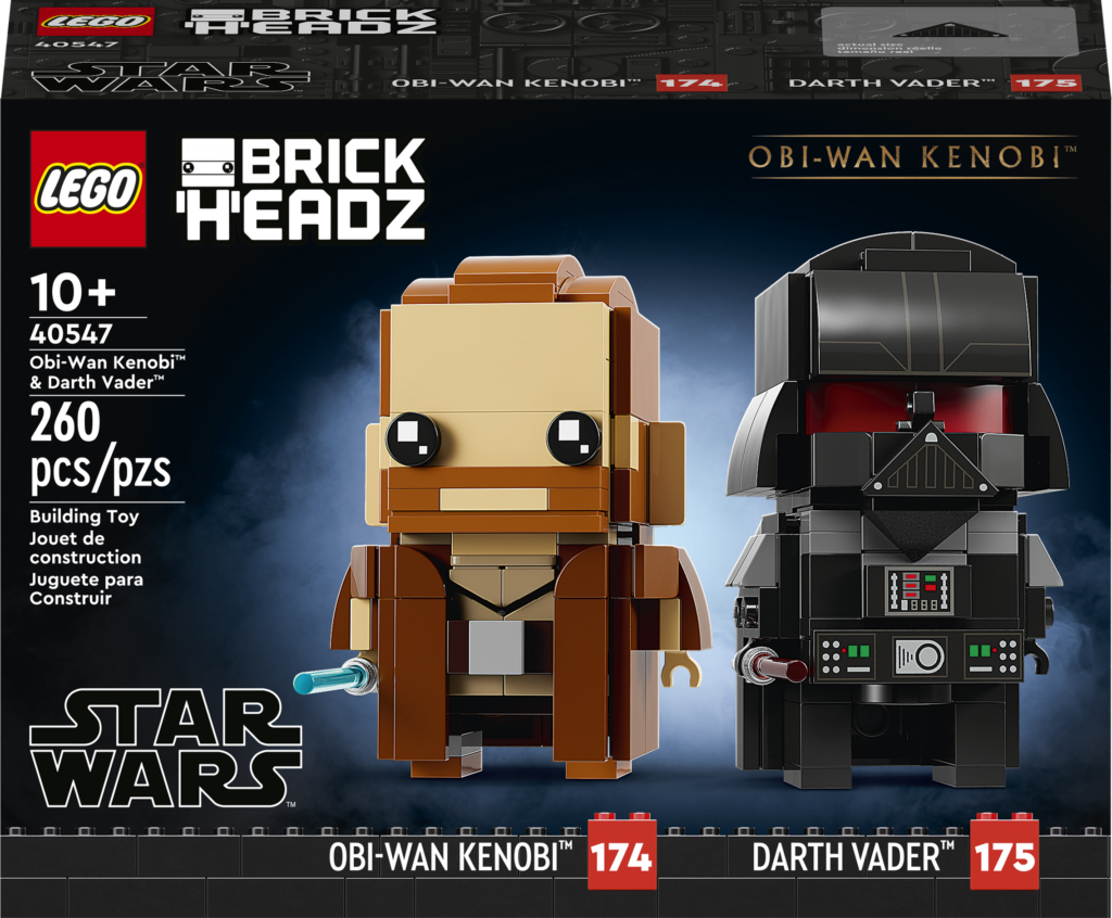 LEGO BrickHeadz Star Wars 40547 Obi Wan Kenobi Darth Vader 1 1024x846