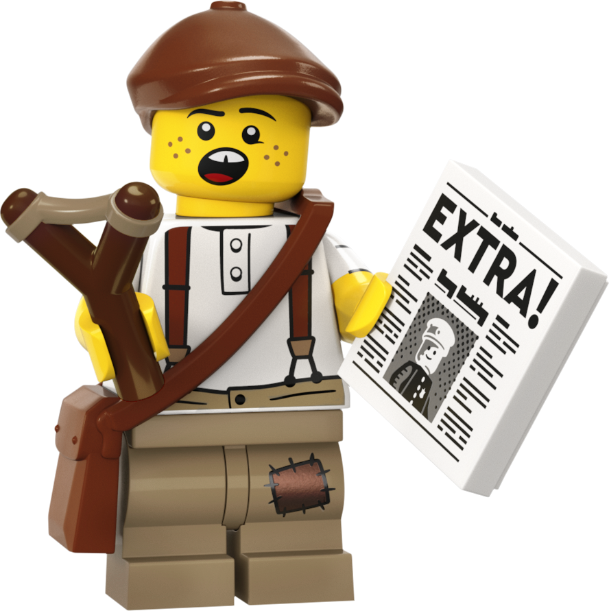 LEGO Collectible Minifigures 71037 Series 24 Newspaper Kid
