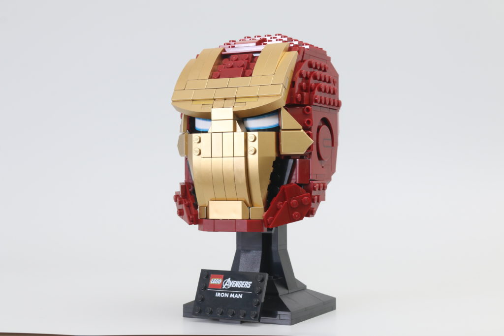 LEGO Marvel 76165 Iron Man Helmet review end