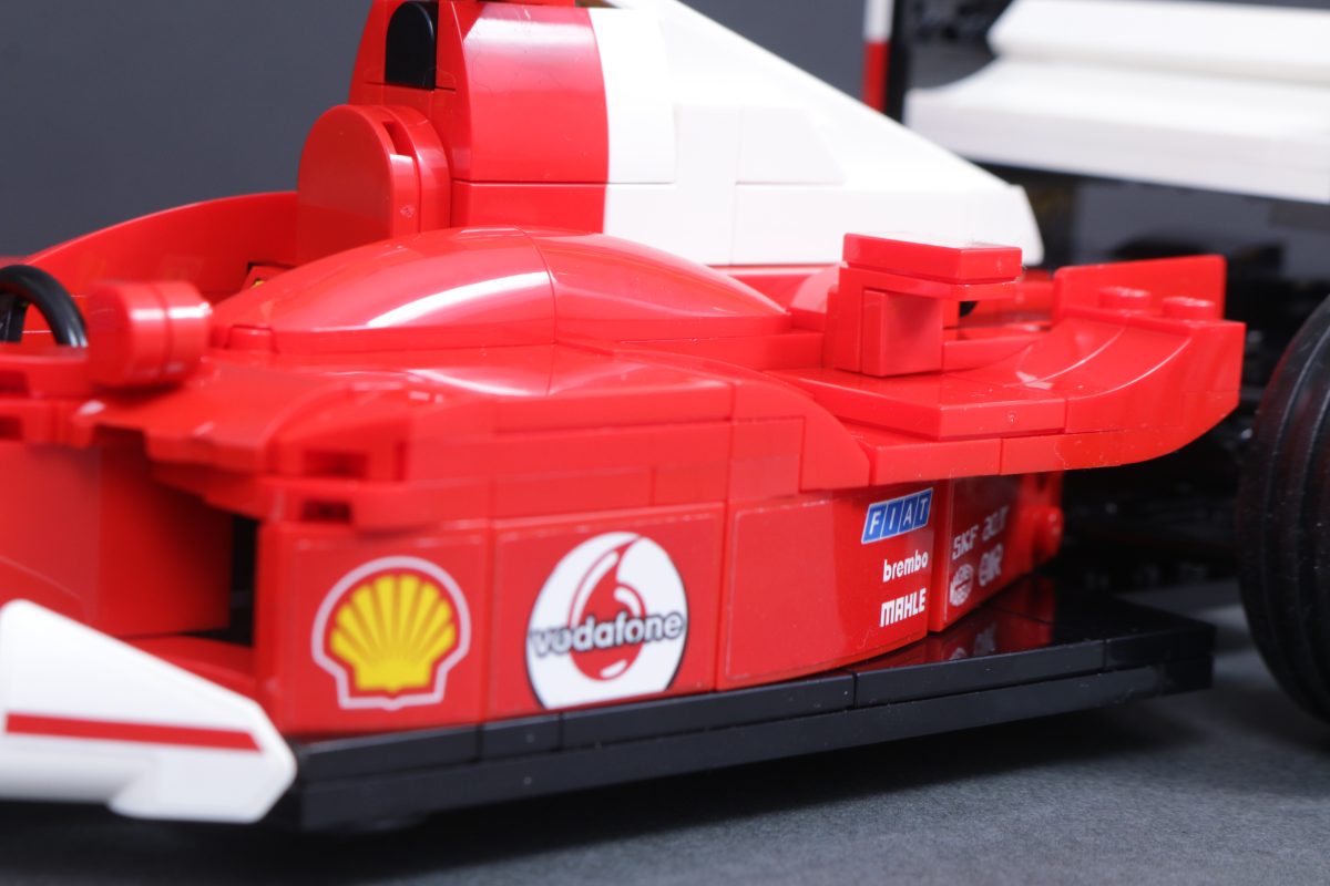 LEGO Icons Ferrari 11375 F2004 Michael Schumacher 2556 Ferrari Formula 1 Racing Car comparison 24i 1200x800