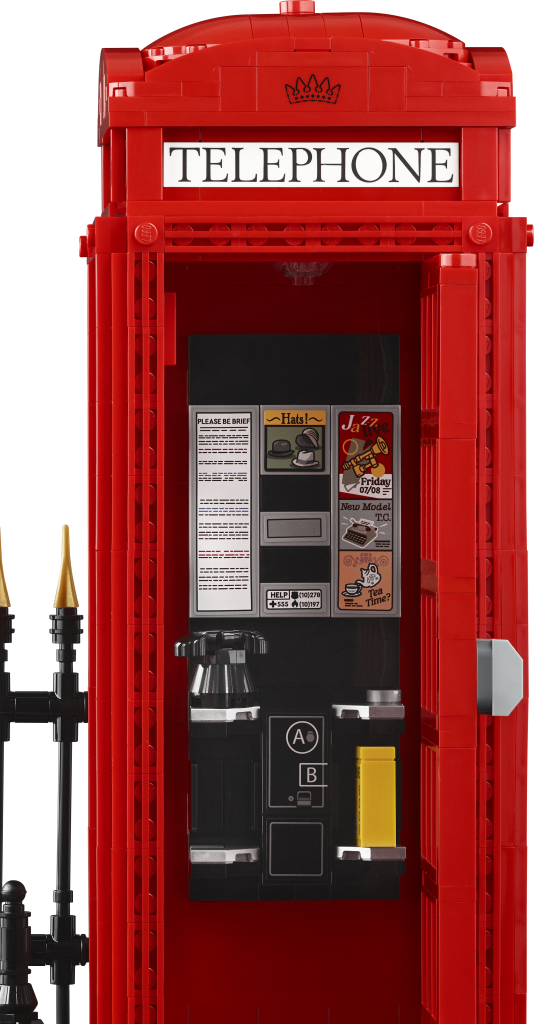 LEGO Ideas 21347 red london telephone box product shot 7 534x1024