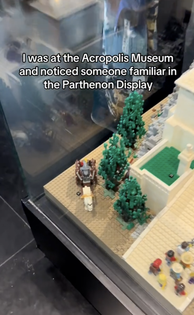rick and marty  LEGO Gandalf at Parthenon 2 633x1024