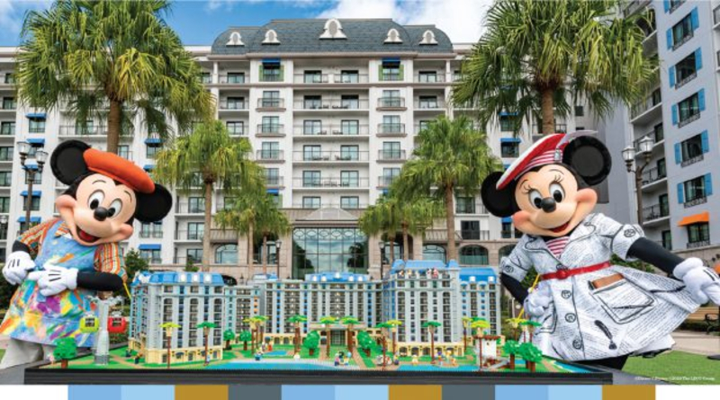 LEGO Disney resort hotel model now on display at Walt Disney World