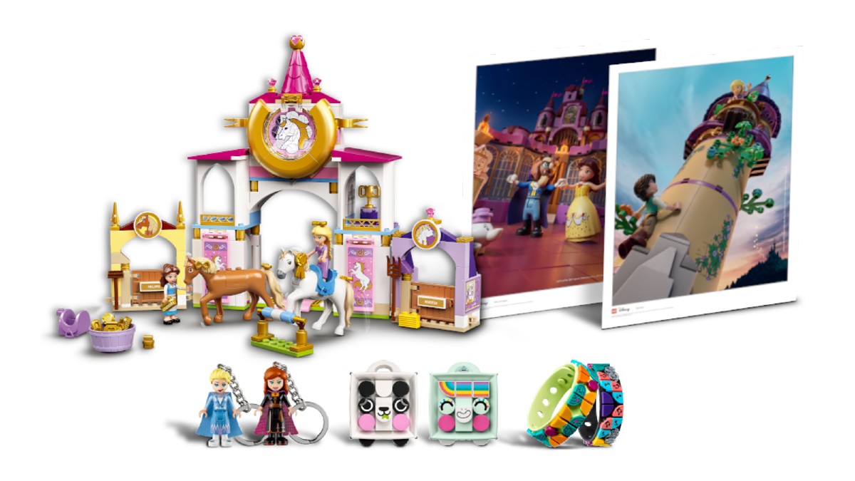LEGO Disney Princess bundle includes five sets, VIP prints and keychains