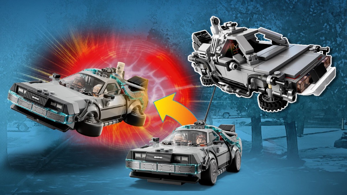 Comparing 2026's LEGO DeLorean to 2013's DeLorean Time Machine