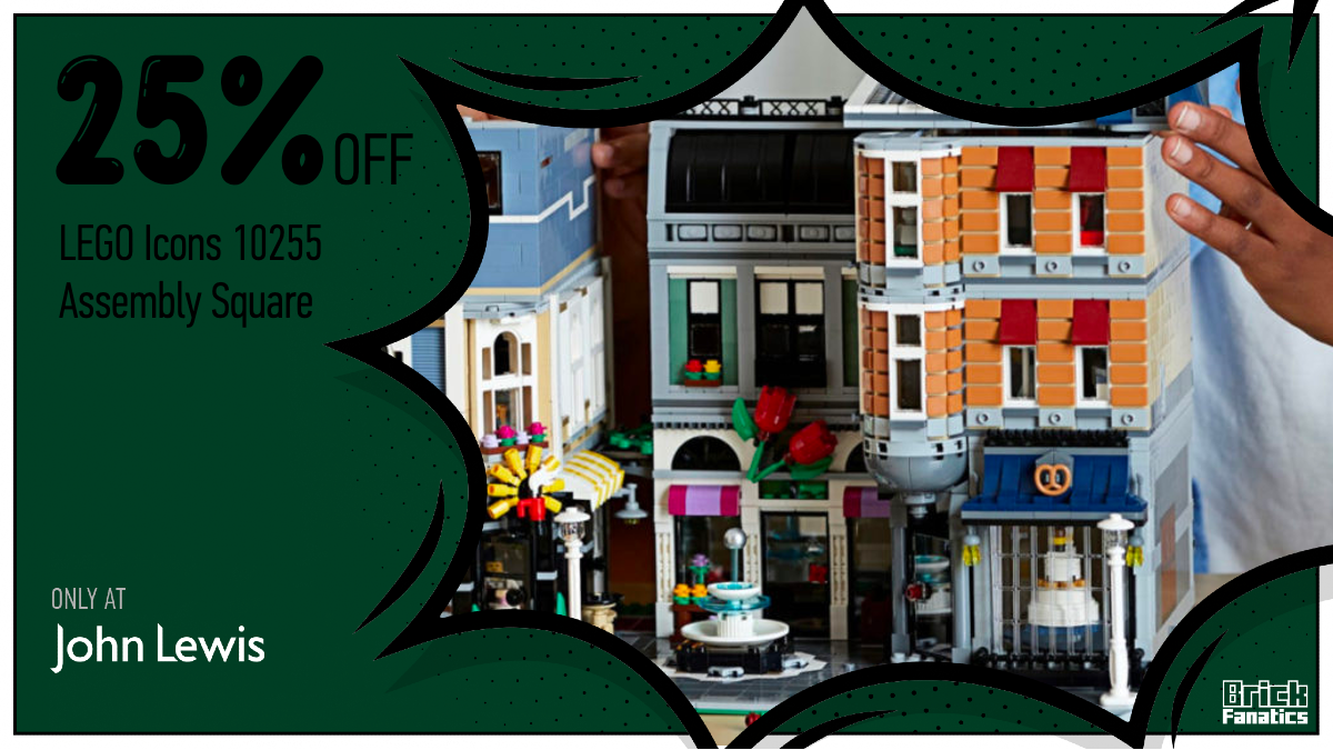 Huge reduction on LEGO Icons Assembly Square at John Lewis