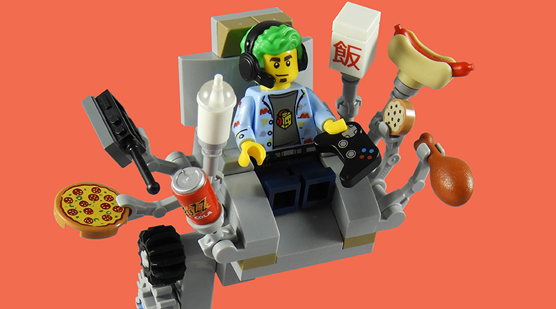LEGO Collectible Minifigures Series 19 vignettes: Video Game Champ