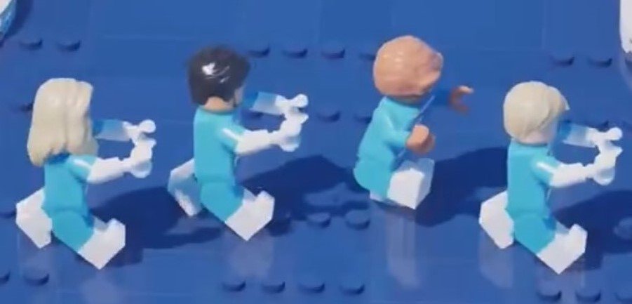 LEGO Fortnite fantastic four dual moulded legs arms cropped