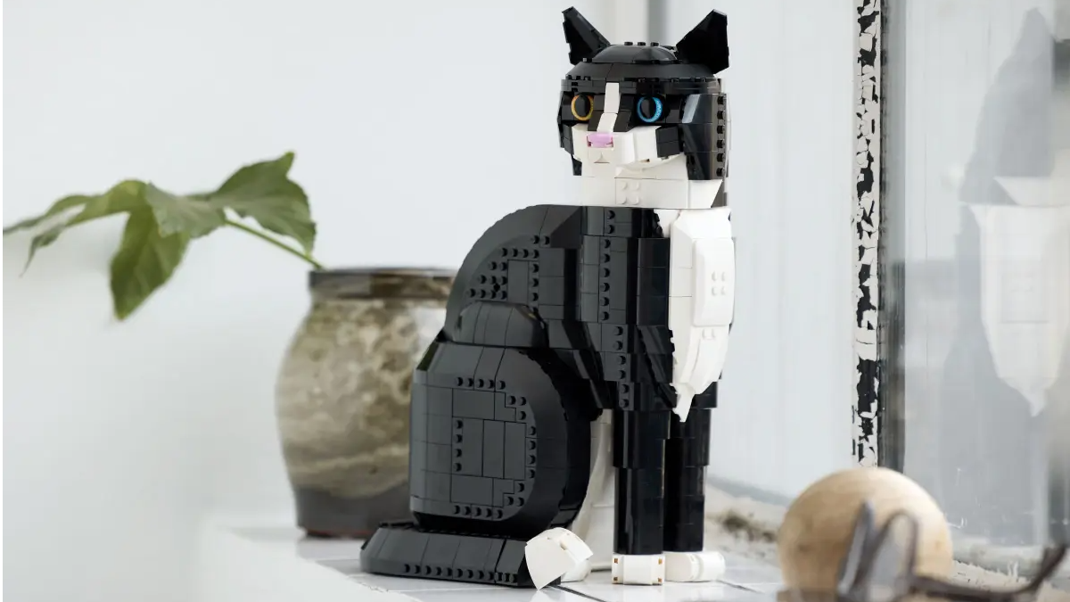 LEGO Ideas team looked to feline friends when creating 21349 Tuxedo Cat