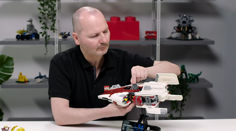 LEGO Star Wars UCS 75275 A-wing Starfighter introduced by set designer