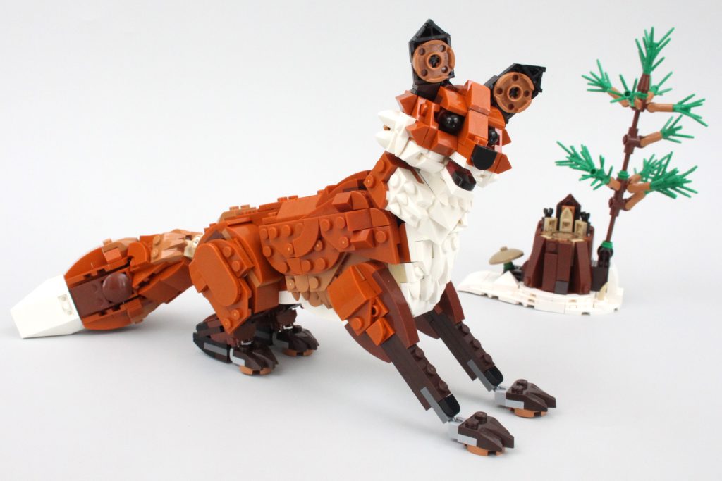lego creator 3 in 1 31154 forest animals red fox review fox model 3 1024x683
