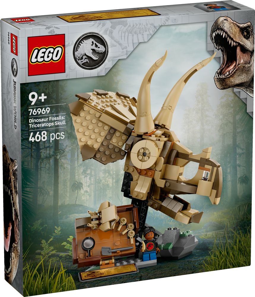 LEGO Jurassic World 76969 Dinosaur Fossils Triceratops Skull box back