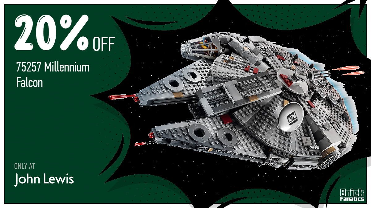Take 20% off LEGO Star Wars 75257 Millennium Falcon at John Lewis