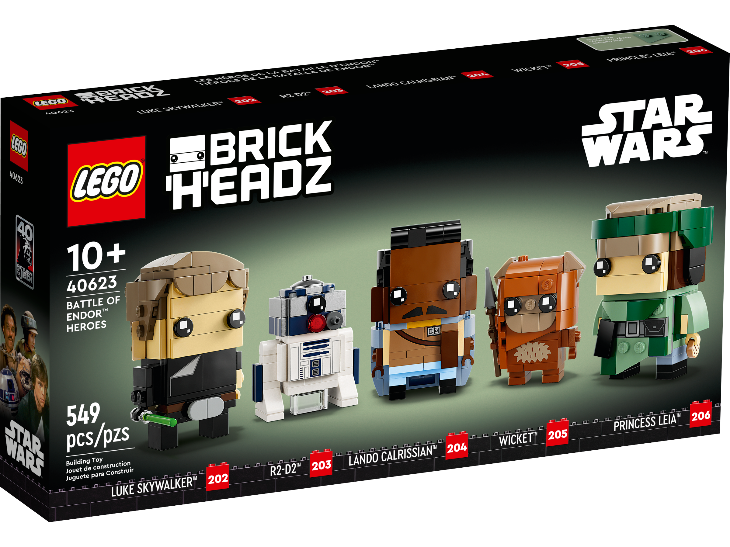 lego star wars brickheadz 40623 Endor heroes 3