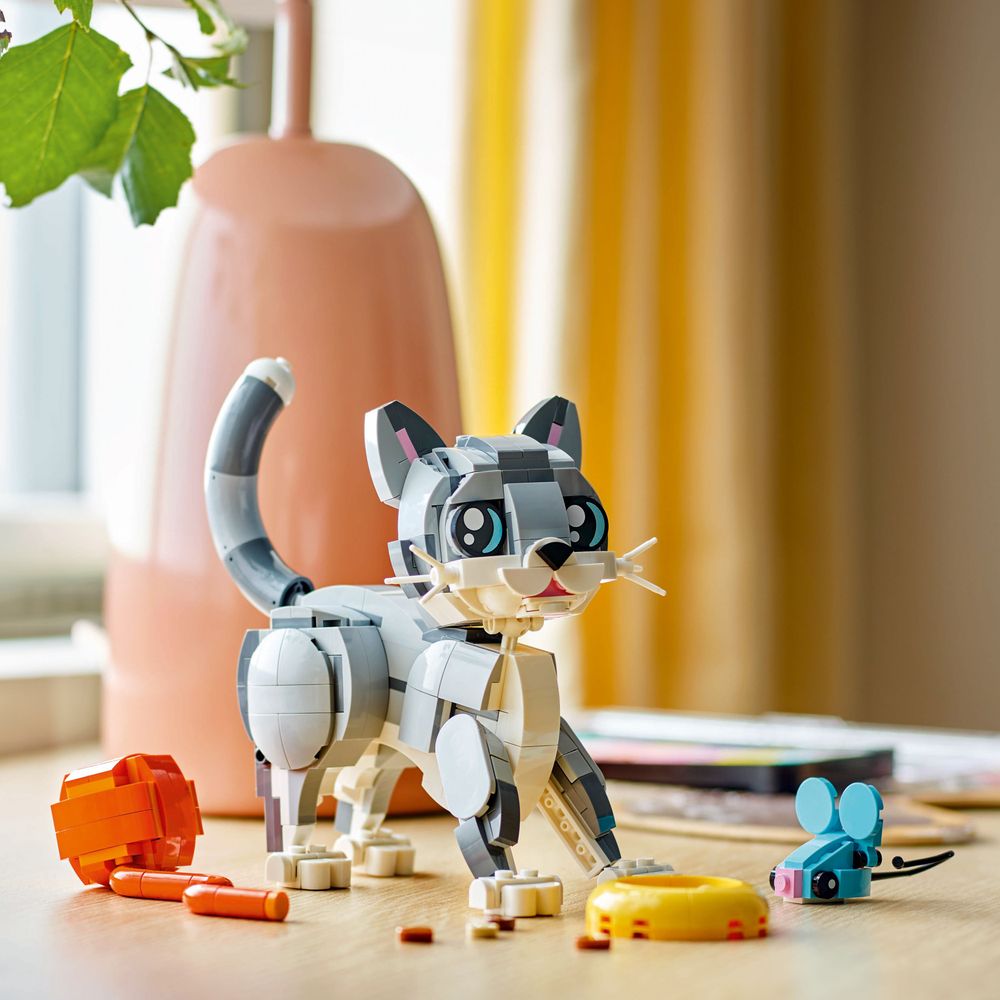 LEGO Creator 3 in 1 31163 Grey Cat 8