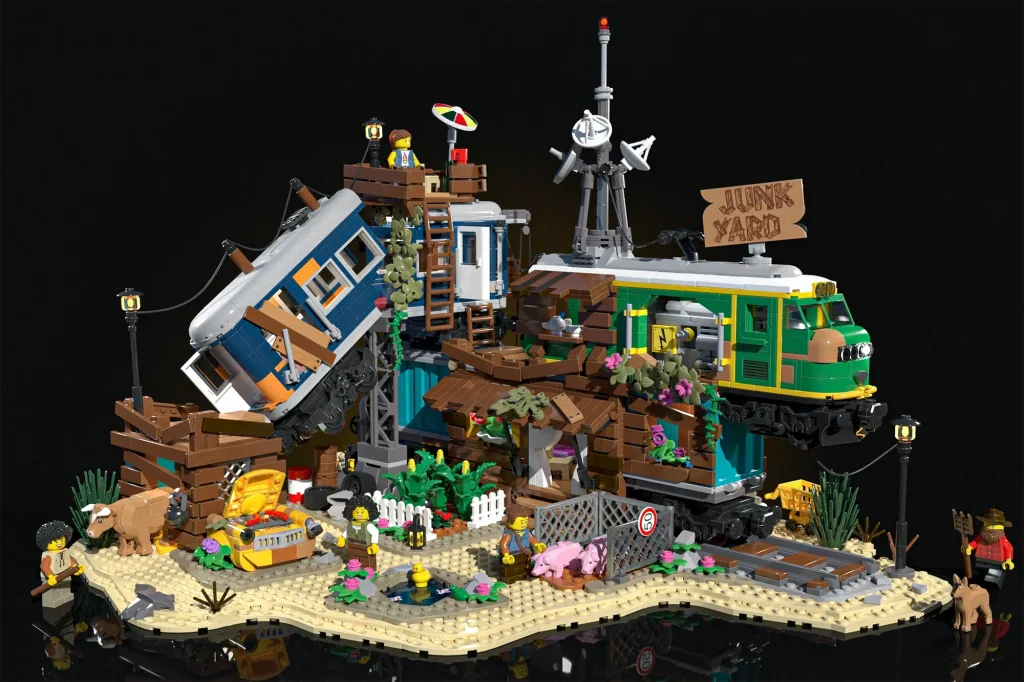 LEGO Ideas train junkyard 1024x682