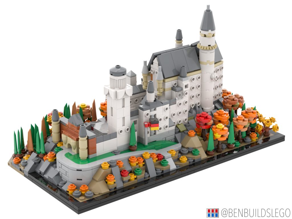 benbuildsLEGO Neuschwanstein Castle rebrickable 1024x768
