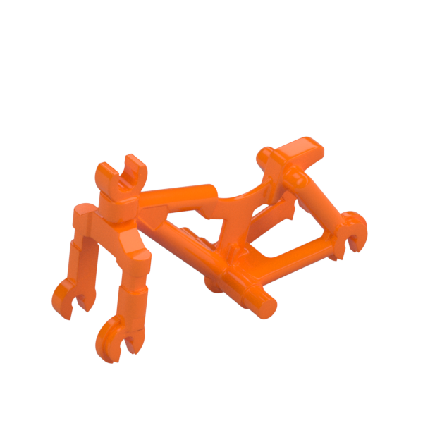 Bicycle frame orange