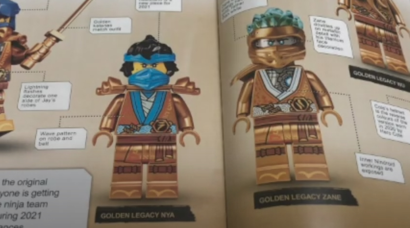 LEGO NINJAGO Legacy Golden Zane and Nya minifigures revealed