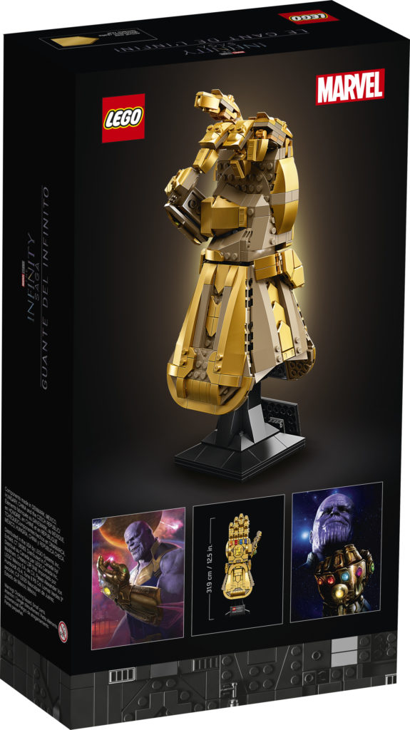 LEGO Marvel 76191 Infinity Gauntlet box back