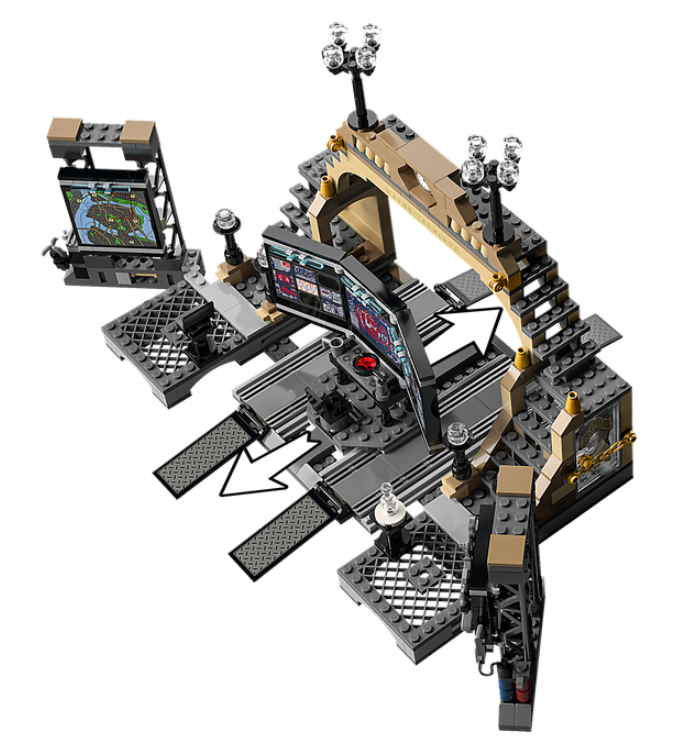 LEGO Batman 76183 Batcave The Riddler Face off action shot 1
