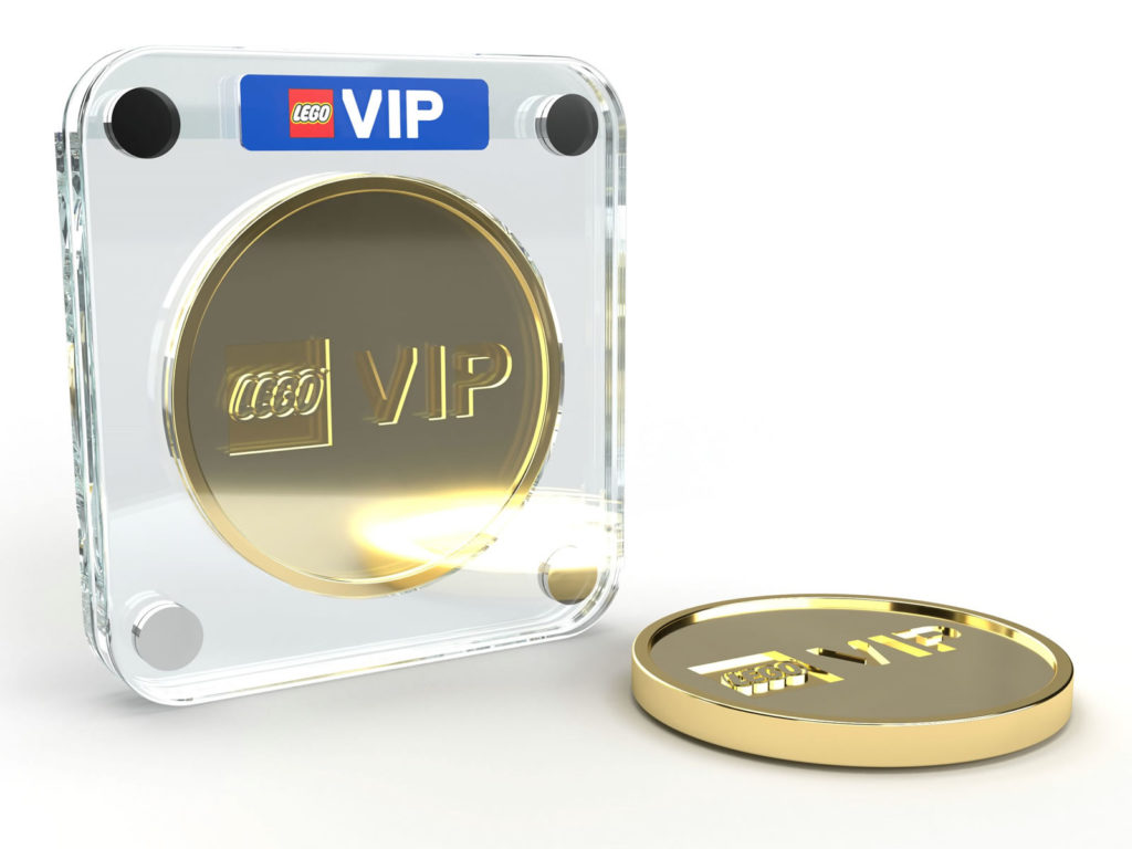 LEGO gold VIP coin